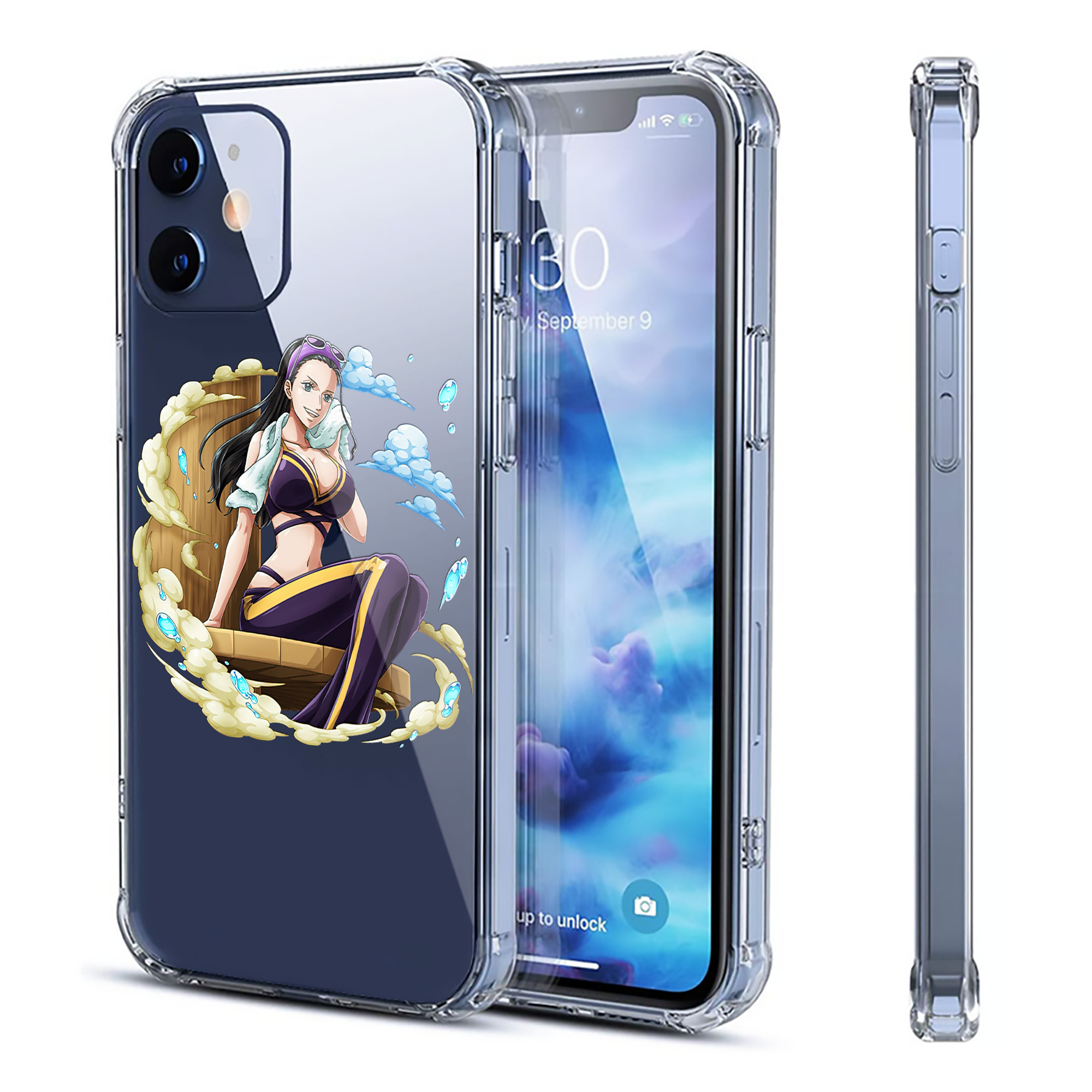（画像用） ワンピース ニコ・ロビン ONE PIECE Nico Robin 【iPhone 12シリーズ対応】透明スマホケース（クリアソフトケース）